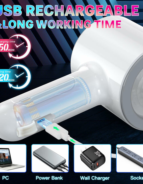 Load image into Gallery viewer, Foreglad Automatic Male Masturbator 7 Modes Dual Open-Ended White
