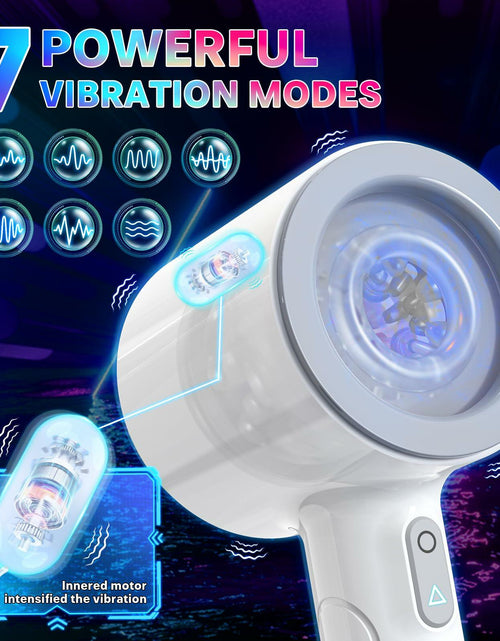 Load image into Gallery viewer, Foreglad Automatic Male Masturbator 7 Modes Dual Open-Ended White

