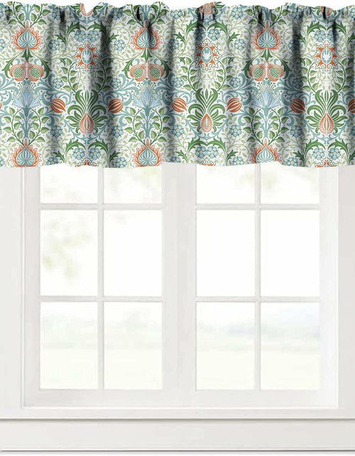 Load image into Gallery viewer, Focusbrite William Morris Floral Insulated Curtain Valance 54x18in 1 Panel
