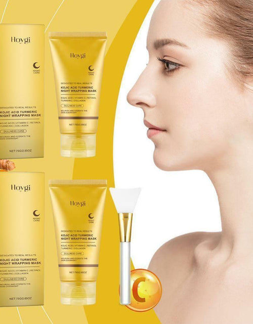 Load image into Gallery viewer, BestBy03/25 HOYGI Kojic Acid Turmeric Collagen Night Wrapping Mask 75ml
