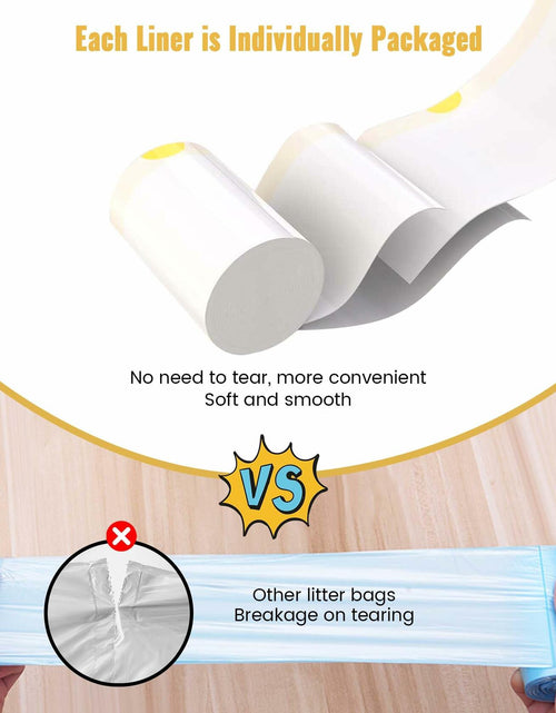 Load image into Gallery viewer, KONE Cat Litter Box Liners Jumbo Large Drawstring 36x18 30 Count
