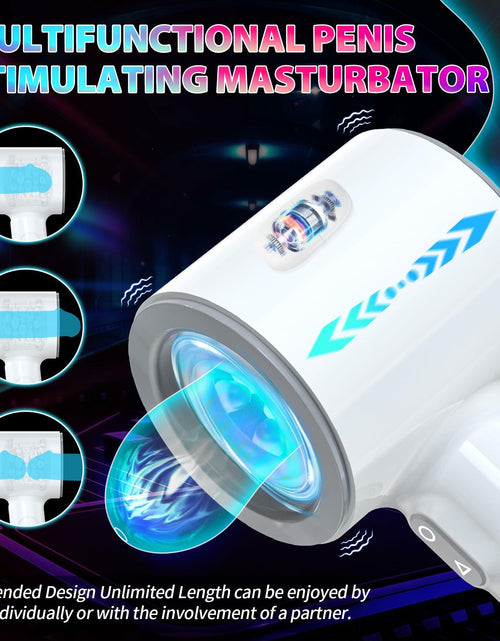 Load image into Gallery viewer, Foreglad Automatic Male Masturbator 7 Modes Dual Open-Ended White
