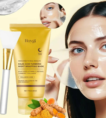BestBy03/25 HOYGI Kojic Acid Turmeric Collagen Night Wrapping Mask 75ml