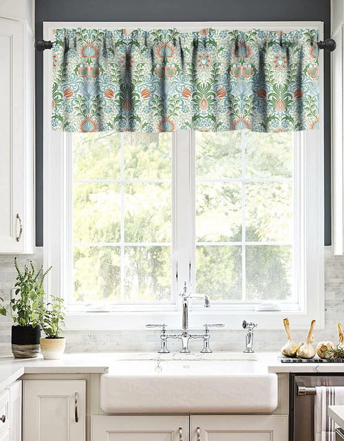 Load image into Gallery viewer, Focusbrite William Morris Floral Insulated Curtain Valance 54x18in 1 Panel
