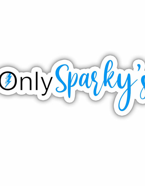 Load image into Gallery viewer, MAILAINK Sparky Electrician Hard Hat Vinyl Decals 3in 3pcs Multi
