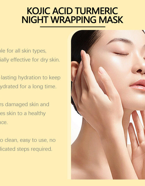Load image into Gallery viewer, BestBy03/25 HOYGI Kojic Acid Turmeric Collagen Night Wrapping Mask 75ml
