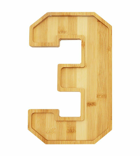 Valguri Wooden Charcuterie Number Fillable Board Box Large Reusable