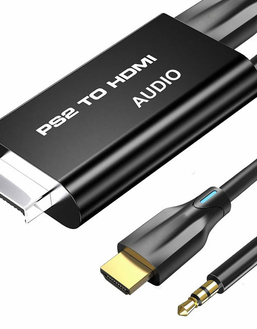 Load image into Gallery viewer, sartyee PS2 to HDMI Adapter Converter with 3.5mm Audio Cable Black
