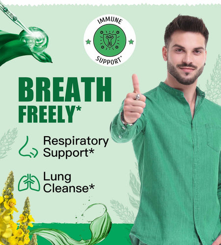 BestBy03/26 ElevateLife Mullein Drops Lung Cleanse Vegan Liquid Tincture 4oz