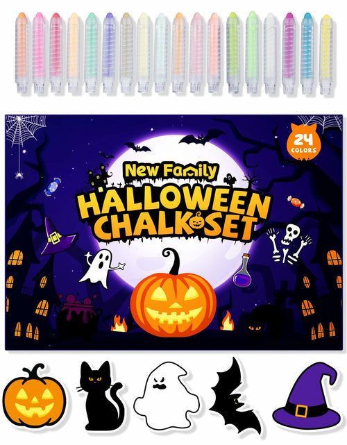 Load image into Gallery viewer, NewFamily Fantasy Colors Dustless Chalk Set 24 Colors Non-Toxic Washable
