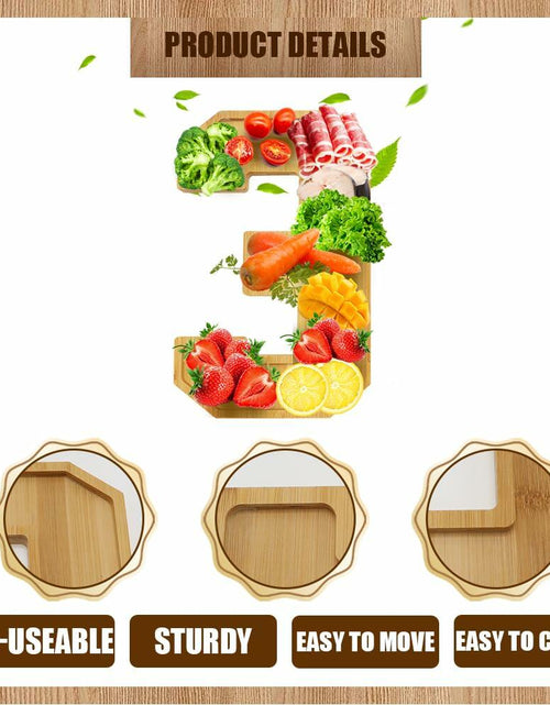 Load image into Gallery viewer, Valguri Wooden Charcuterie Number Fillable Board Box Large Reusable
