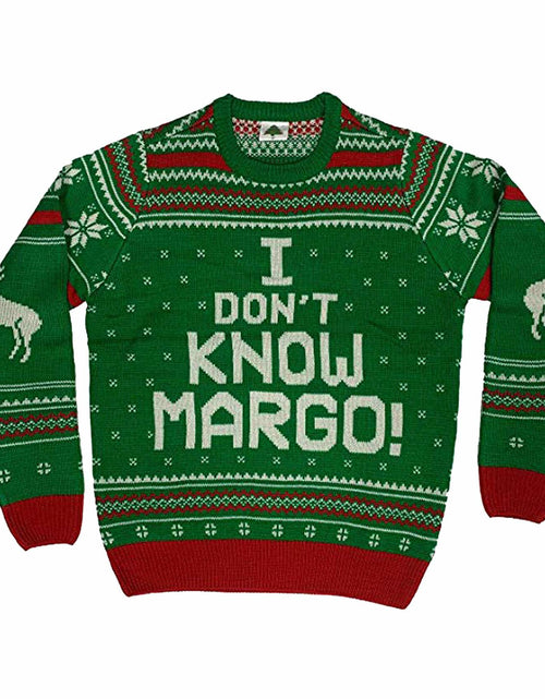 Load image into Gallery viewer, Oh My Sweater I Don't Know Margo Ugly Christmas Sweater Green Size 3XL
