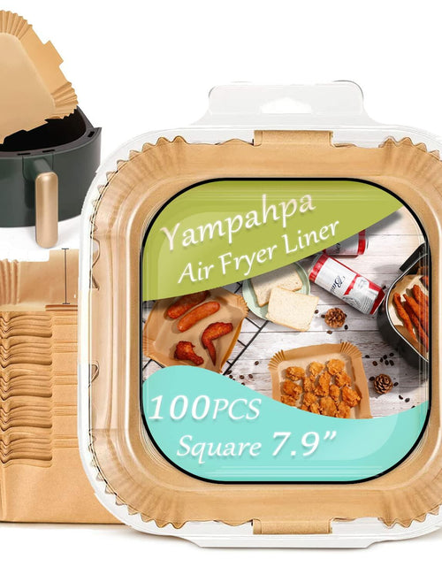 Load image into Gallery viewer, Air Fryer Disposable Paper Liner 8 Inch Non-Stick Oil-Proof 100 PCS White
