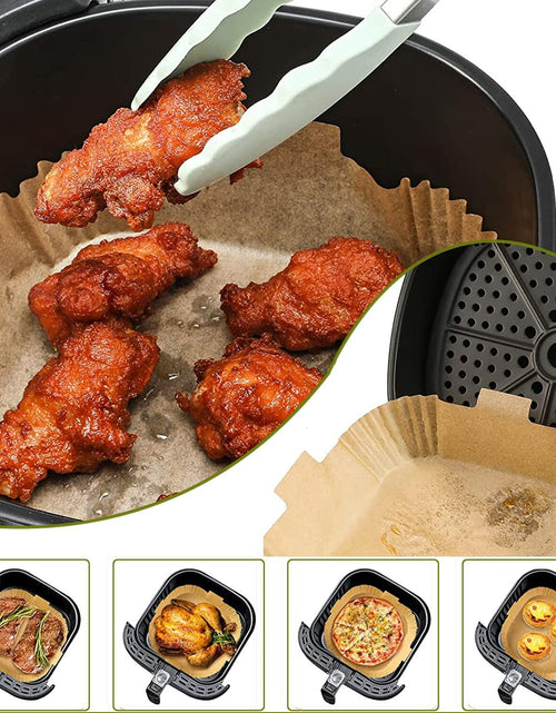 Load image into Gallery viewer, Air Fryer Disposable Paper Liner 8 Inch Non-Stick Oil-Proof 100 PCS White
