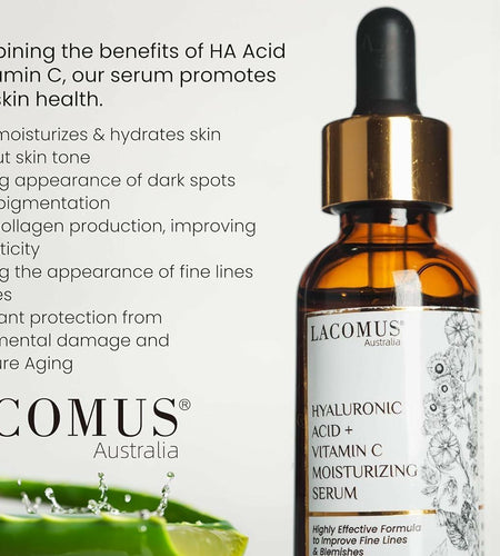LACOMUS Hyaluronic Acid Vitamin C Moisturizing Serum Organic Skin Care