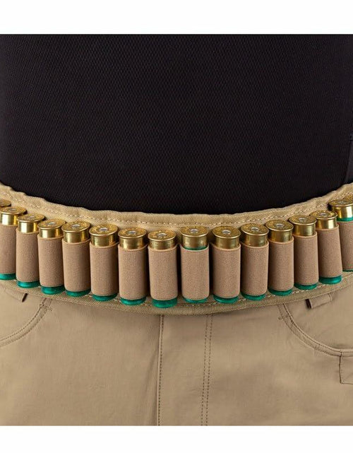 Load image into Gallery viewer, Headshot Tactical Gear 25 Round 12/20 Caliber Waist Type Bandolier (Coyote)

