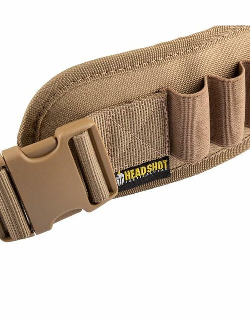 Load image into Gallery viewer, Headshot Tactical Gear 25 Round 12/20 Caliber Waist Type Bandolier (Coyote)
