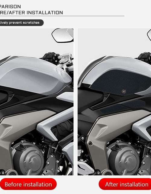 Load image into Gallery viewer, KATIE DEVI Triumph Daytona 660 Fuel Tank Pad Protector Black Sticker
