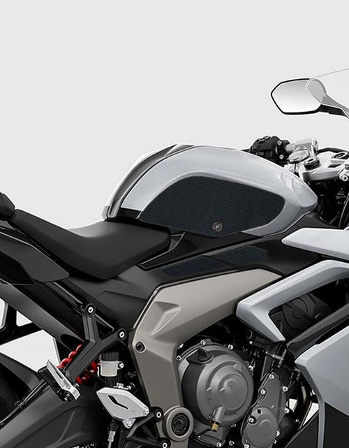 Load image into Gallery viewer, KATIE DEVI Triumph Daytona 660 Fuel Tank Pad Protector Black Sticker

