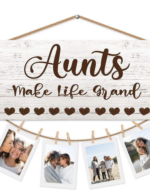 Load image into Gallery viewer, CGBHW Great Aunt Photo Frame Wall Hanging Gift 12x6 Black
