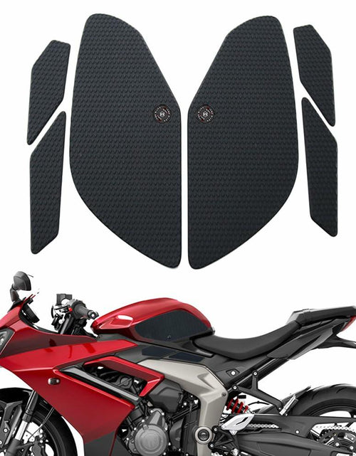 Load image into Gallery viewer, KATIE DEVI Triumph Daytona 660 Fuel Tank Pad Protector Black Sticker
