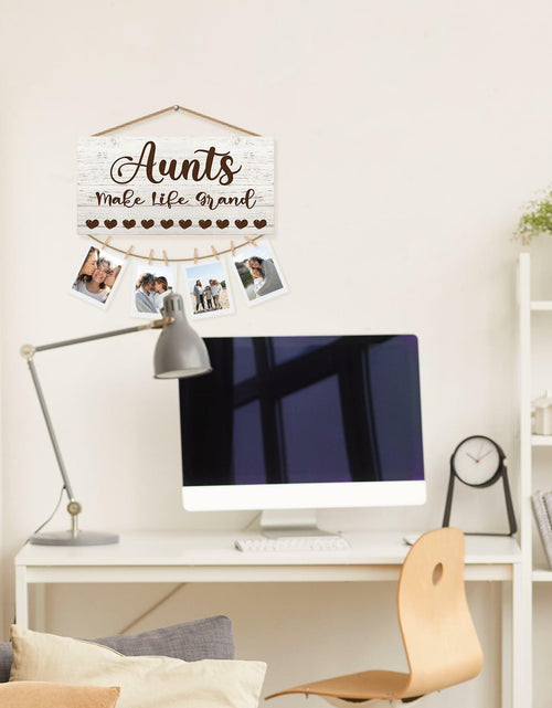 Load image into Gallery viewer, CGBHW Great Aunt Photo Frame Wall Hanging Gift 12x6 Black
