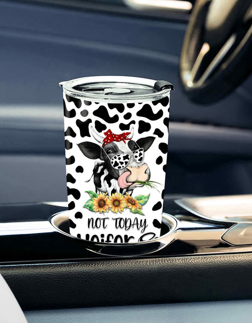Load image into Gallery viewer, WAZONE Heifer Tumbler Cup Leopard Cow Stainless Steel 20oz Travel Mug
