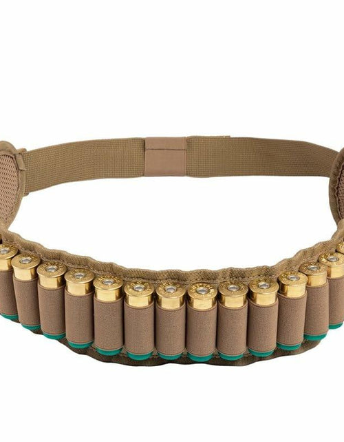 Load image into Gallery viewer, Headshot Tactical Gear 25 Round 12/20 Caliber Waist Type Bandolier (Coyote)
