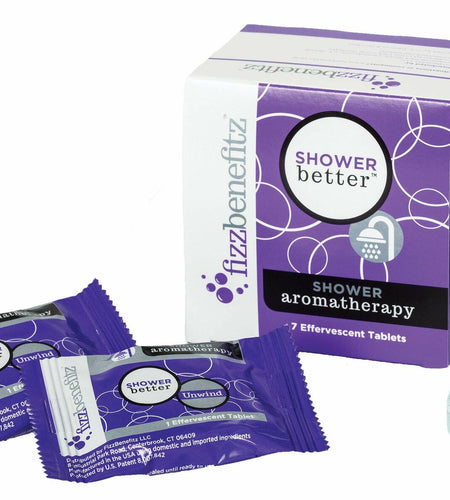 FizzBenefitz Aromatherapy Shower Bombs Unwinding Scent 7 Count Pack