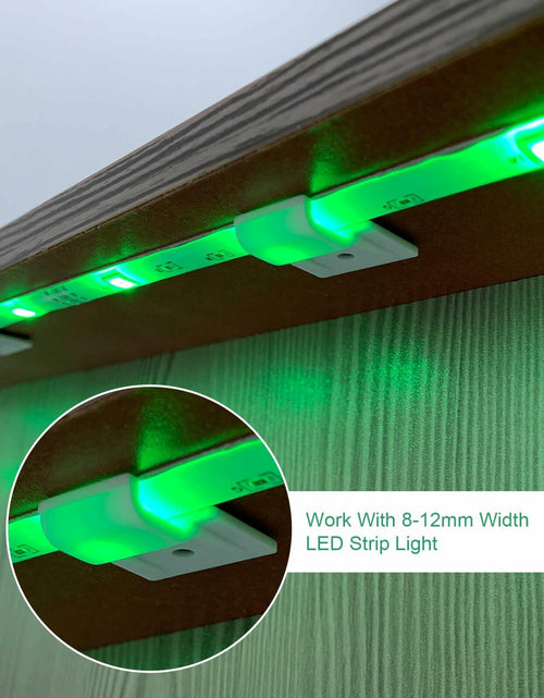 Load image into Gallery viewer, Rxment Govee Mounting Clips for 8-10mm LED Strip Lights White 100 Pack
