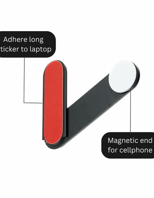 Load image into Gallery viewer, TechLok SideEye Phone Mount Magnetic Holder for Laptop Smartphone Silver
