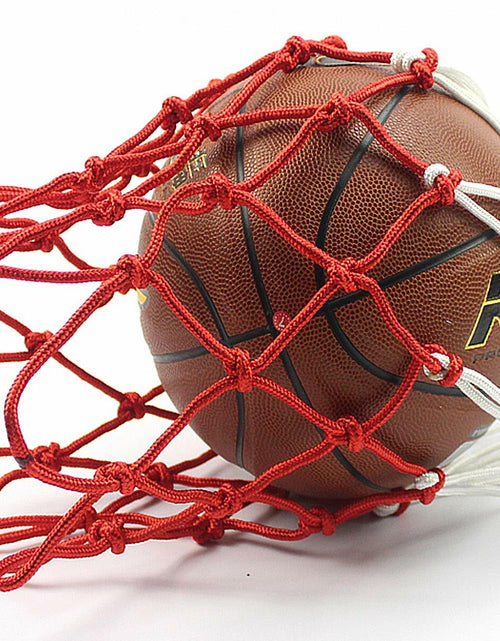 Load image into Gallery viewer, 2 Pack Red White Basketball Net 12 Loops Polyester All Weather Durable
