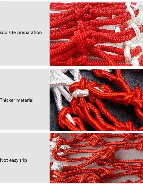 Load image into Gallery viewer, 2 Pack Red White Basketball Net 12 Loops Polyester All Weather Durable
