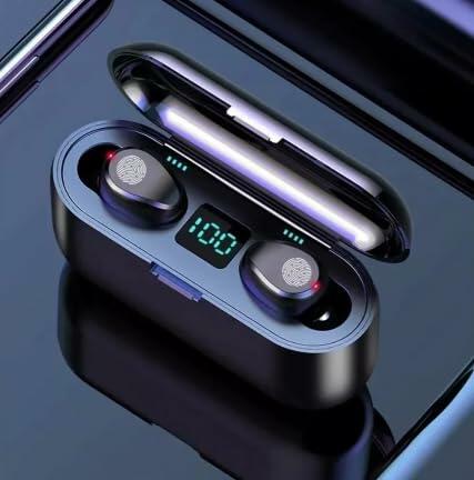 Load image into Gallery viewer, Generic Mini F9 TWS Bluetooth Earphones IPX5 Waterproof Touch Black
