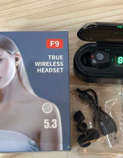 Load image into Gallery viewer, Generic Mini F9 TWS Bluetooth Earphones IPX5 Waterproof Touch Black
