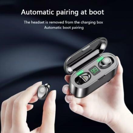 Load image into Gallery viewer, Generic Mini F9 TWS Bluetooth Earphones IPX5 Waterproof Touch Black
