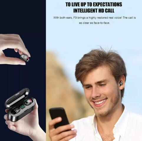 Load image into Gallery viewer, Generic Mini F9 TWS Bluetooth Earphones IPX5 Waterproof Touch Black
