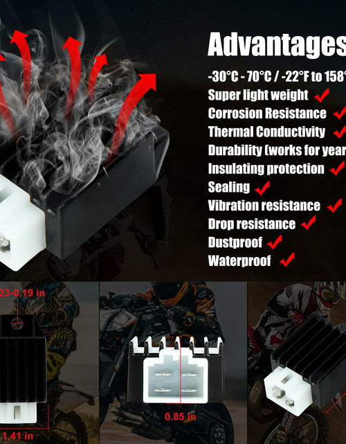 Load image into Gallery viewer, ChenXL 2 Pack OEM Half Wave Voltage Regulator Rectifier 4 Pin Tao Tao ATA-110
