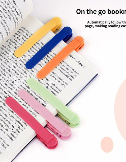 Load image into Gallery viewer, POUWANS Automatic Silicone Bookmarks 6pcs Style-c Book Accessories
