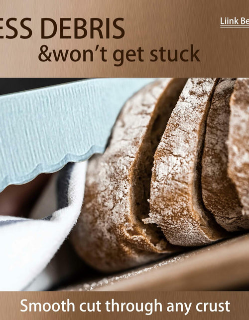 Load image into Gallery viewer, LiinkBeauty Stainless Steel Bread Knife 10-Inch Silver Small
