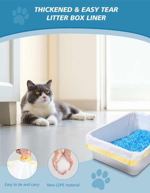Load image into Gallery viewer, KONE 45 Count Litter Box Liners Drawstring Leak-Proof Thick Durable Bags
