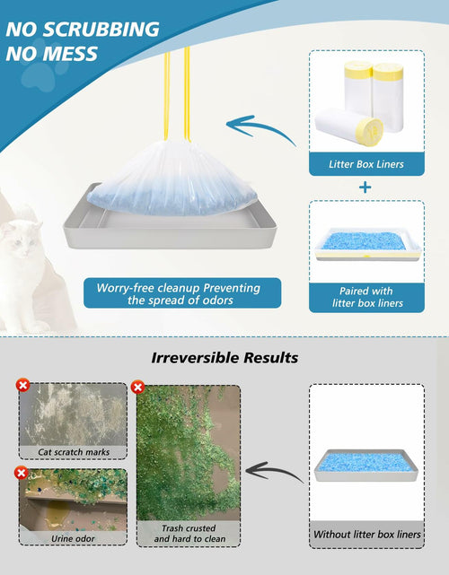 Load image into Gallery viewer, KONE 45 Count Litter Box Liners Drawstring Leak-Proof Thick Durable Bags
