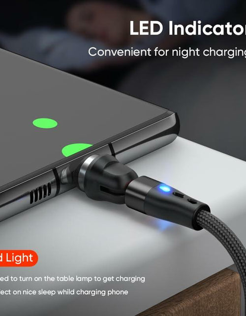 Load image into Gallery viewer, Generic Magnetic PD 60W USB C Charging Cable 3.3ft Black 1pc Aluminum

