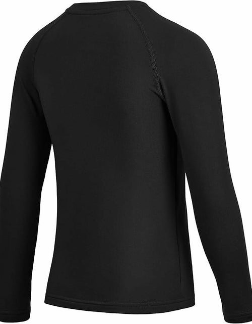 Load image into Gallery viewer, Upocool Youth Boys Compression Long Sleeve Athletic Shirt Black XS Size XS
