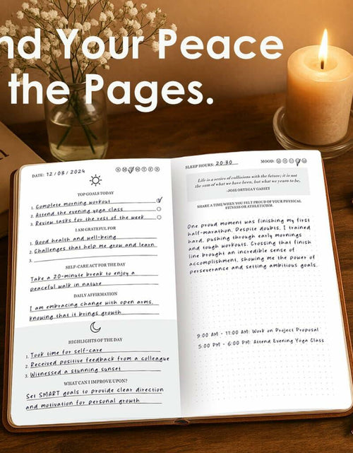 Load image into Gallery viewer, 91-Day Self-Care Journal Guided Wellness Gratitude Planner Mental Health

