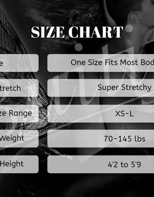Load image into Gallery viewer, Buitifo Woman Nylon Fishnet Bodysuit Bodystocking Sexy Tights Black Size M
