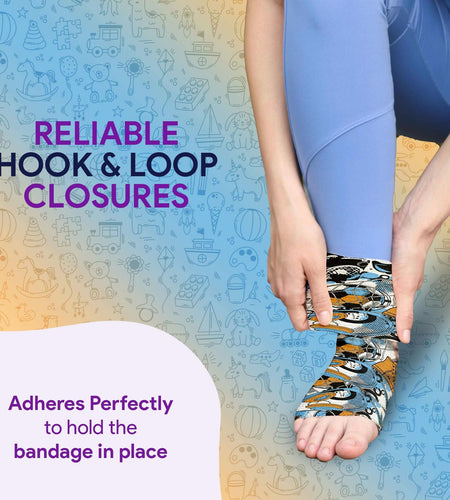 Elastic Bandage Wrap Self Closure 3"x180" Compression Sports Wrap 2 Pack