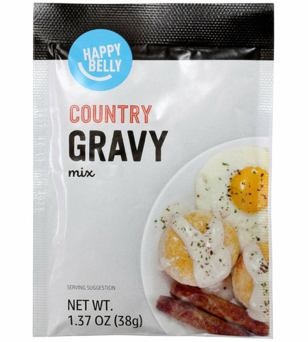 Amazon Happy Belly Country Gravy Mix 1.37oz Pack of 12