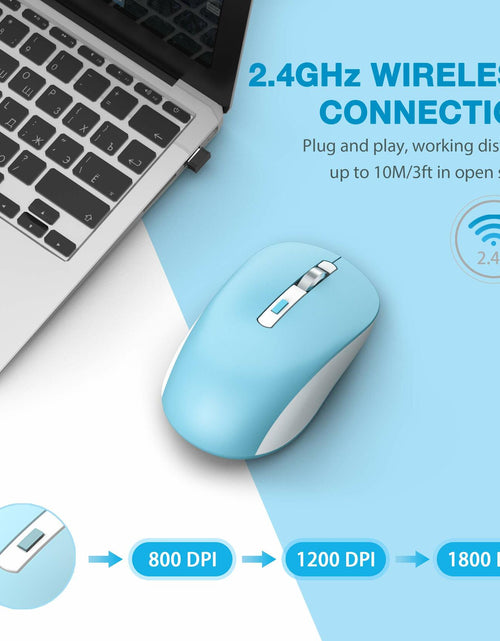 Load image into Gallery viewer, JOYACCESS Bluetooth 2.4G Wireless Mouse Dual Mode USB Blue
