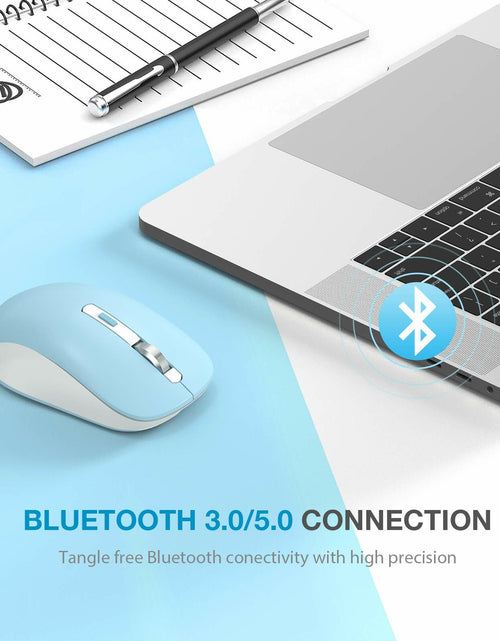 Load image into Gallery viewer, JOYACCESS Bluetooth 2.4G Wireless Mouse Dual Mode USB Blue
